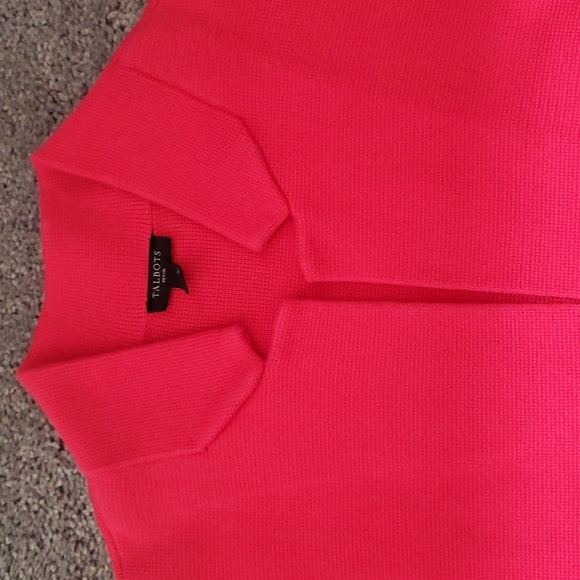 New without tags Talbots petite fuschia knit perfect style jacket. - Picture 3 of 4